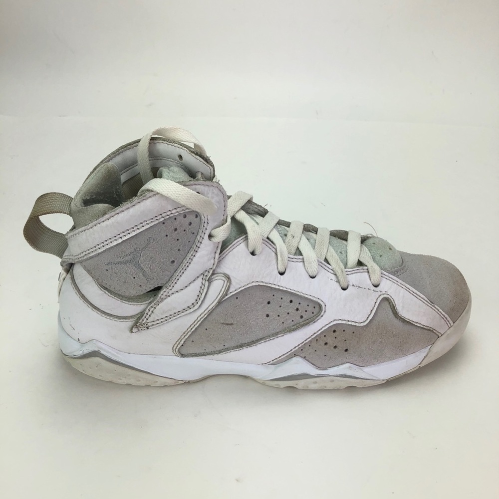 Jordan 7 Air Retro GS White Gray Size 7Y Sneakers
